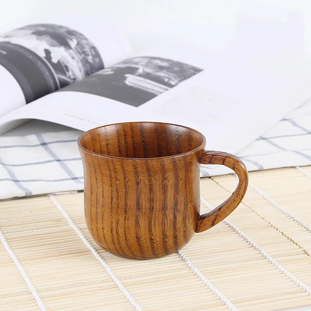 Деревянная чашка примитивная ручная работа натуральная ель деревянная чашка для завтрака пиво молоко посуда для напитков зеленый чай чашки Кружка для питьевой воды#10