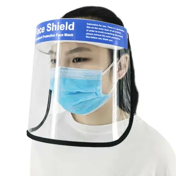 

Protective Full Face Shield Safety Isolation Visor Eye Face Protector Clear Protection Cap