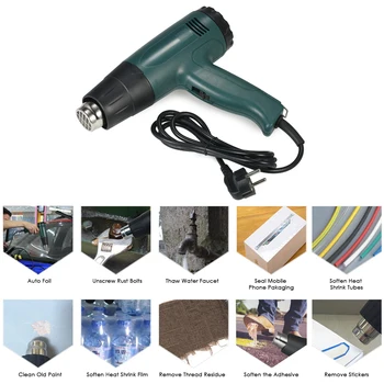 

1800W AC220V High Quality hot air gun Temperature-controlled Electric Heat Gun hot gun soldering Hair dryer with 4pcs Nozzles