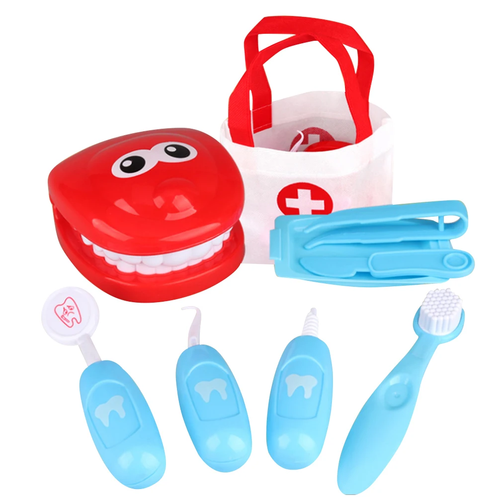 Дети ролевые игры игрушка стоматологический проверка зубов Модель Набор образовательных игрушек