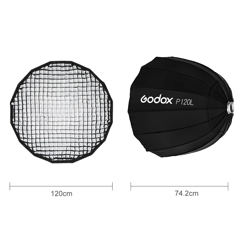 Godox P120L 120 см софтбокс портативный глубокий параболический мягкий бокс (крепление