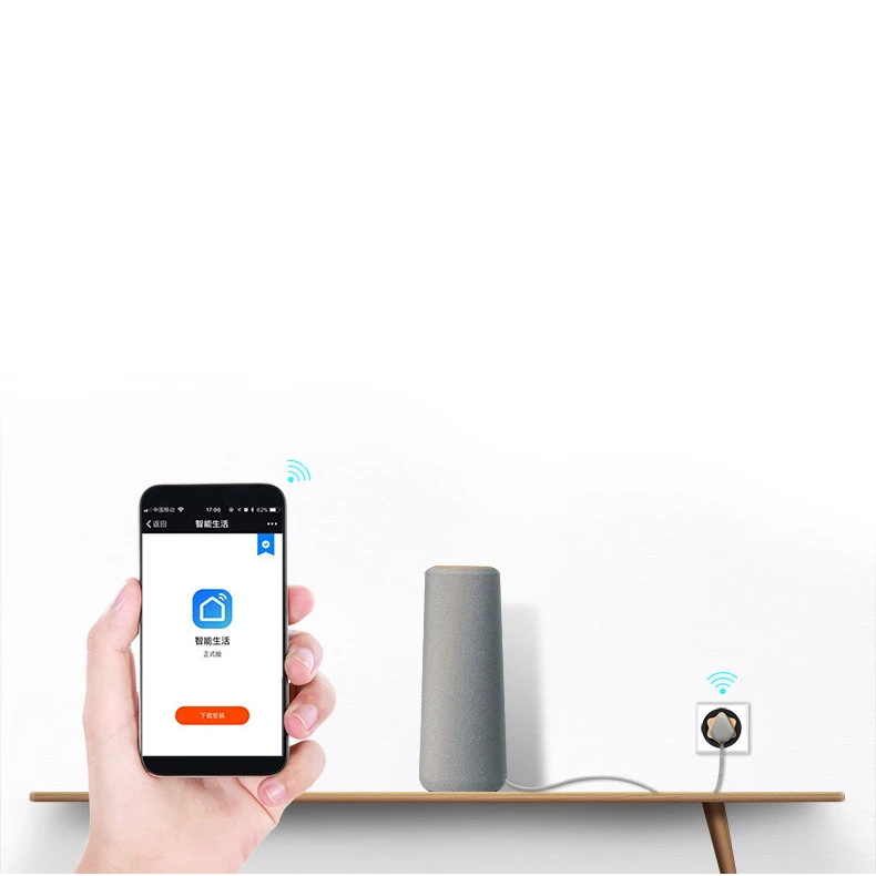 FFYY-Smart Cocket Мини Wi-Fi розетка работает с Amazon Alexa Google Assistant пульт дистанционного управления таймер штекер переключатель Smart Outle(US Plug