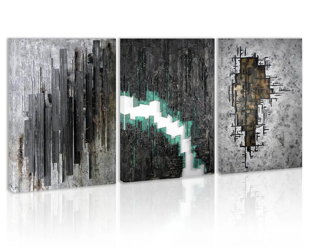 

Modern Abstract Wall Art Decor Black and White Wall Canvas Painting Kitchen Prints Pictures for Home Living Dining Room