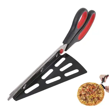 

Multi Functional Pie Cutter Stainless Steel Flatware Pizza Sissors With Detachable Spatula
