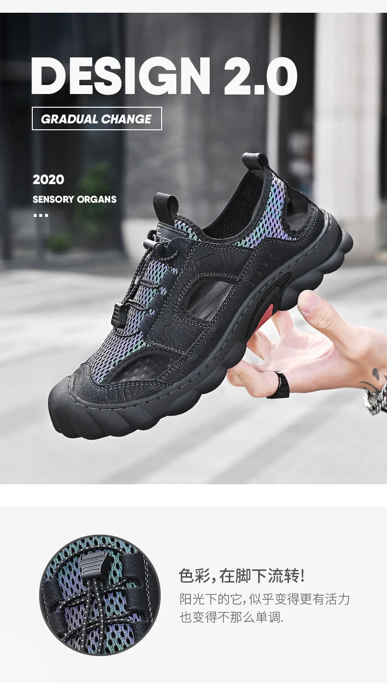 Mayba Outdoor Sandalen atmungsaktive Mesh Schuhe Sommer Strands chuhe Größe 38-46 – Detail 6