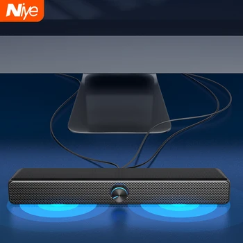 

Bluetooth Computer Speaker USB Wired Powerful Bar Stereo Subwoofer Bass Speakers Surround Soundbar for PC Laptop TV Loudspeaker
