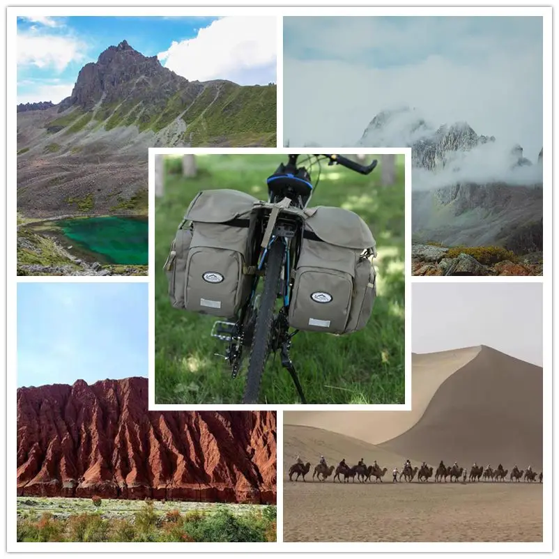 Bike Bag Bicycle Bag Bike Accessory Bicycle And Motorcycle Saddle Bag Travel Waterproof Optional Raincoat