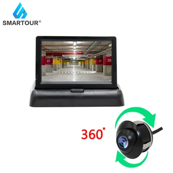 

Smartour 360 Degree Car Rear View Backup Camera Adjustable Rear Camera for Auto Waterproof Reverse Camera Auto Parking Monitor