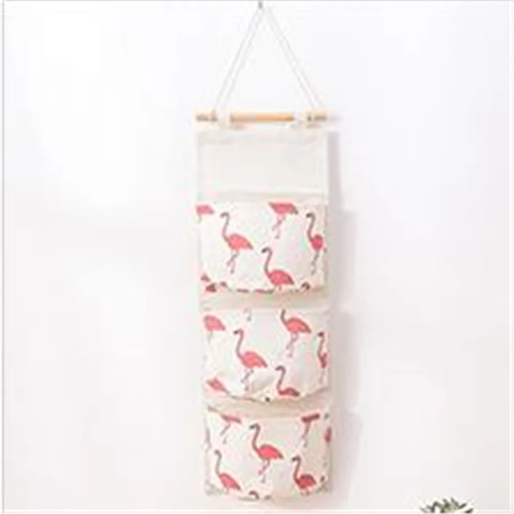 56x20.5cm F Junejour, 7 карманов, на стену, сумки для хранения, хлопок, лен, на дверь, органайзер, водонепроницаемый чехол, для спальни, дома, офиса, контейнер - Цвет: 56x20.5cm F