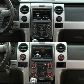 

4WD Decoration Trim Control Ring Trim Red Accessory Parts For Ford F150 2013-14