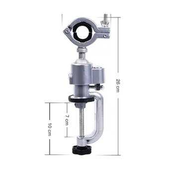 

360 Degree Universal Table Bench Vice Clip-on Round Head Clamp Vise for Electric Drill Bench Screw Clamp Grinder Tool Holder