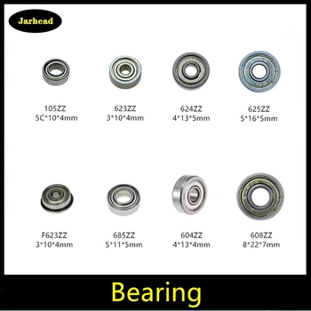 

10pcs Double Shielded Miniature High-carbon Steel Single Row Ball Bearing 105ZZ 623ZZ 624ZZ 625ZZ 685ZZ 604ZZ
