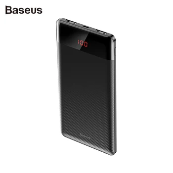 

Baseus Mini Banco de Energía con Pantalla Digital de 10000mAh 3.7V con Gestión Incorporada de la Ruta de Fuente de Alimentación