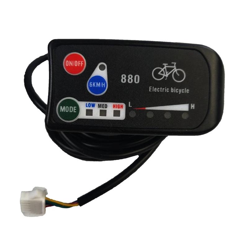 

Electric Bicycle Display 24V 36V 48V Ebike Intelligent Control Panel Lcd Display LED880 Waterproof for KT Controller