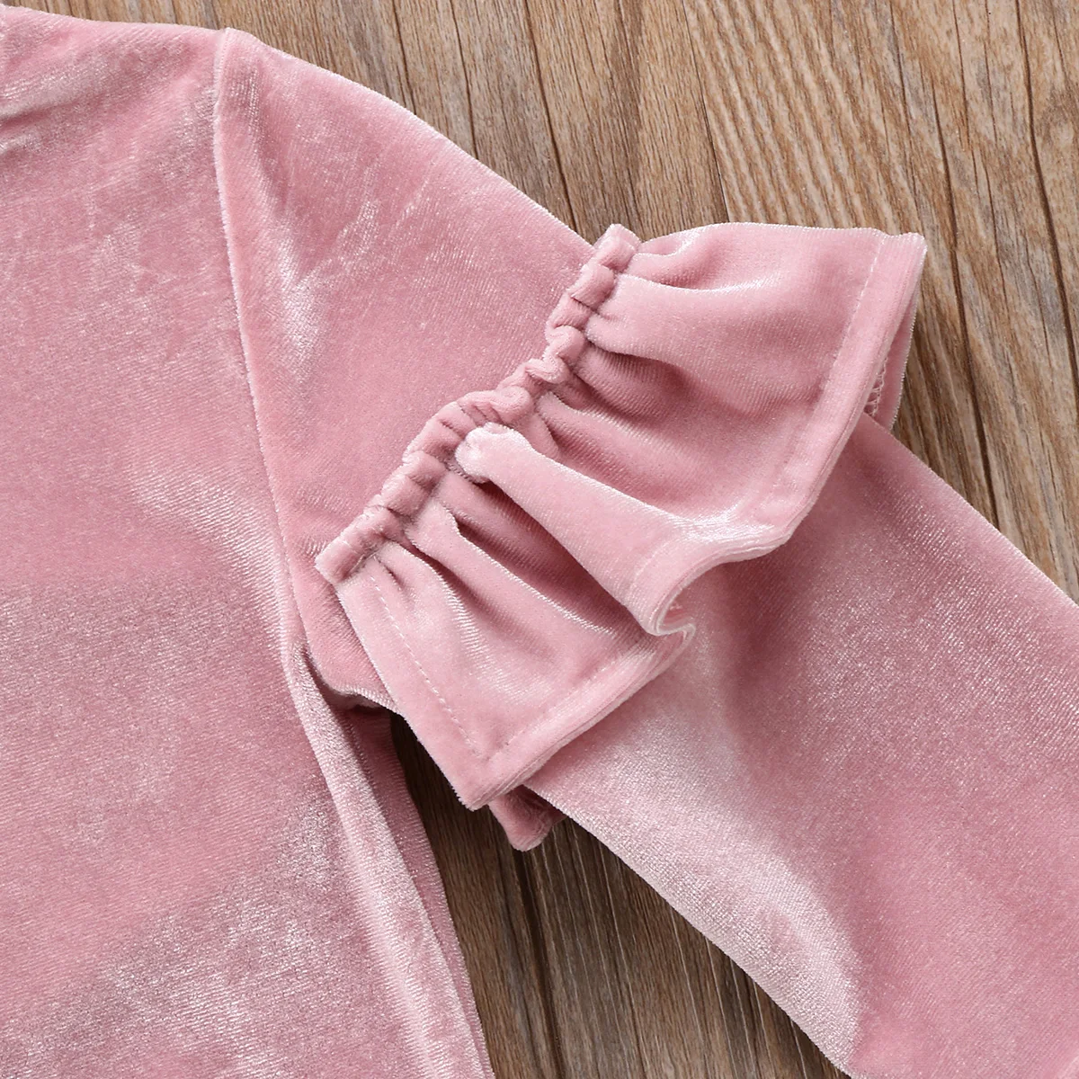 Pudcoco Kids Baby Girls Velvet Shirts Tops Ruffles Long Sleeve Casual Autumn Children Baby Girl Clothes 6M-5T