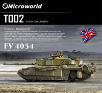 Microworld 3D Styling Tank Puzzle Toys Challenger 2 Tank Model Kits DIY Metal Jigsaw Teen Birthdays Gifts For Desktop Decoration 1