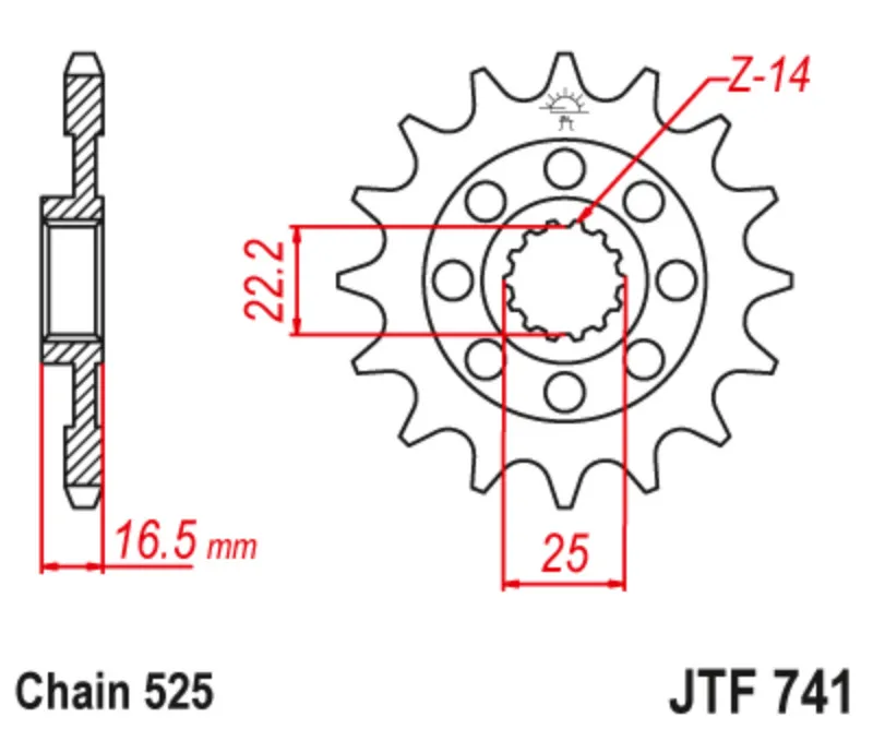 Передняя Звездочка мотоцикла 525 14T 15T для Ducati 749 R 848 1099 Streetfighter 999 S 1198 демоel 1200 Monster