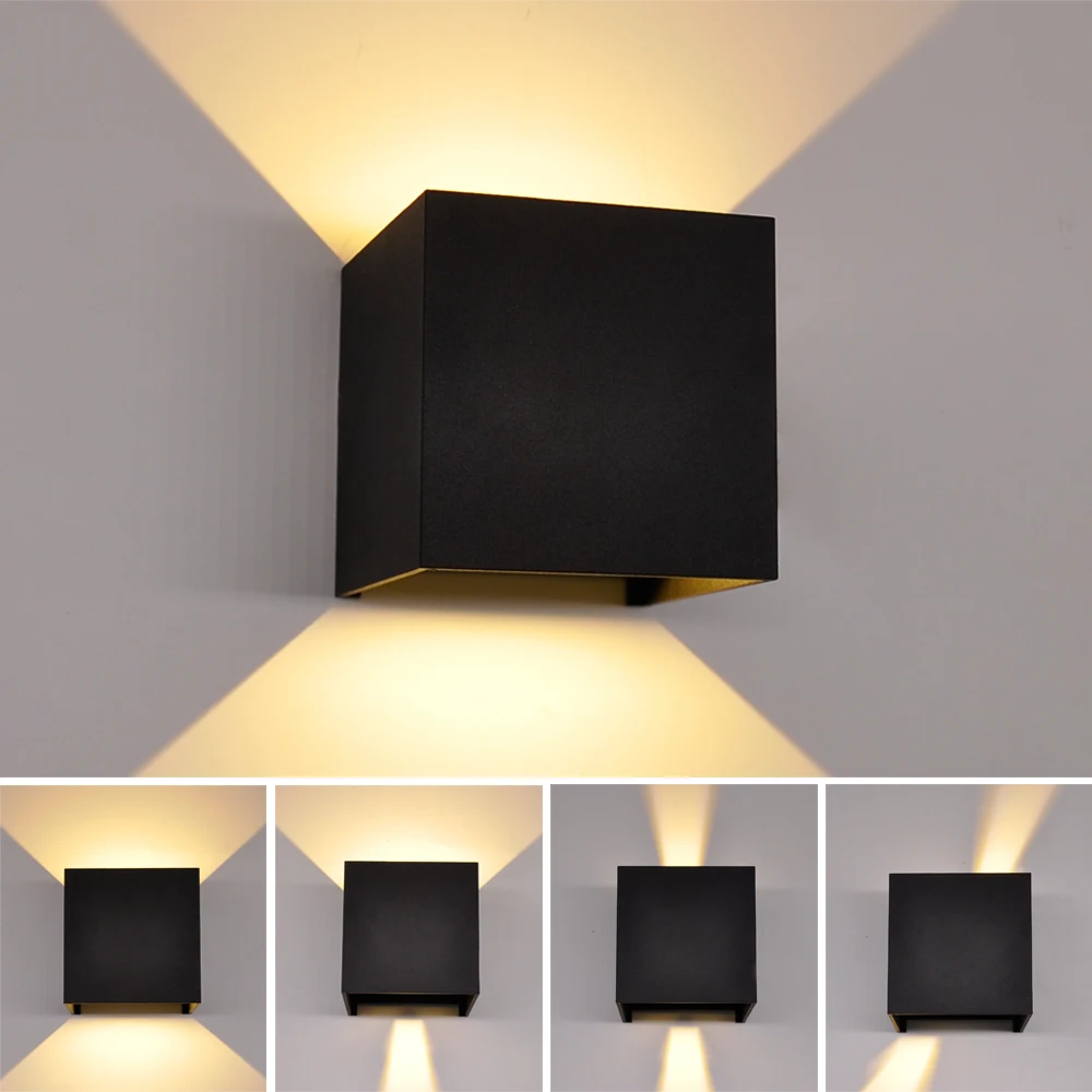 

Artpad 6w Up and Down Wall-lamp Led, Imitation wood grain Bedside Decoration Sconces IP54 Adjustable Lighting Wall Lamp Fixture
