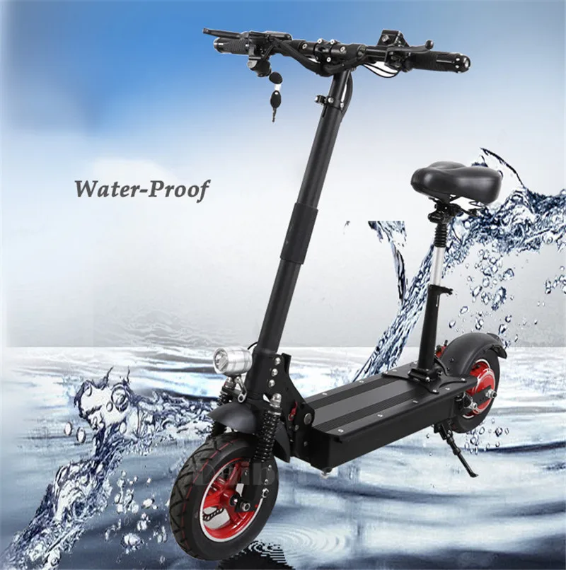 Folding Electric Scooter UBGO 1003 Electric Scooters 10 inch Single Drive 1000W 52V48V Waterproof Electric Scooter For Adults   (3)