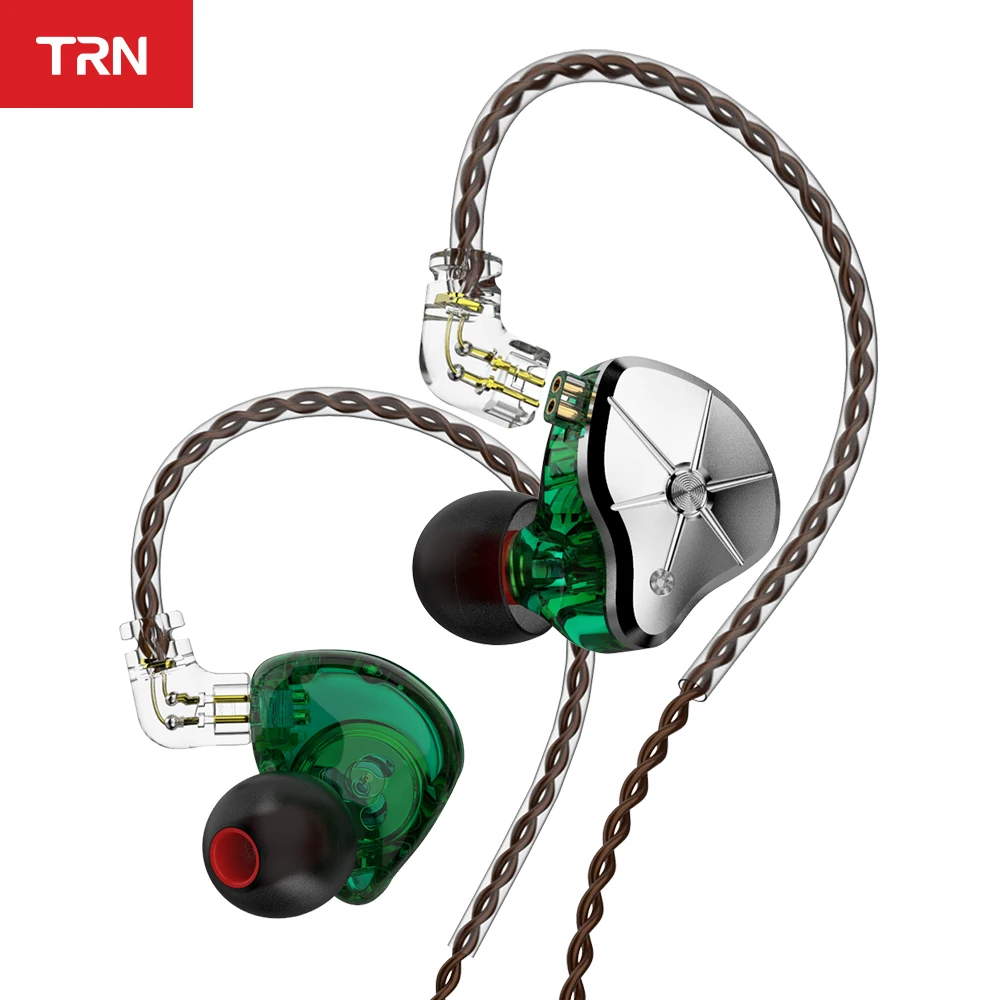 TRN STM 1DD 1BA In Ear Earphone HIFI DJ Monitor Wired Headphone Running Sport Hybrid Replaceable Filter Headset | Электроника