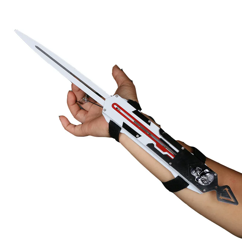 Черный флаг скрытый клинок рукав игрушечные мечи подарки фигурка Эдварда косплей реквизит революционная стрела лезвие может вытеснить - Цвет: high quality PLA