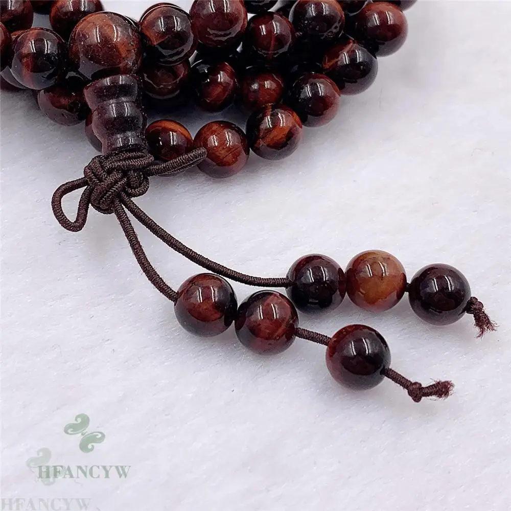 

6mm Sandalwood Tassel 108 Bead Mala Bracelet Classic Pray Meditation Reiki Handmade Healing Fancy