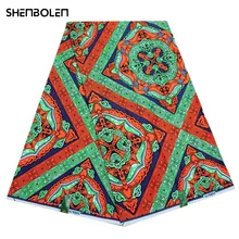 

2022 New High Quality 100% Cotton Ankara African Printing Batik Fabric, Suitable for Dress 6 Yards/ Piece