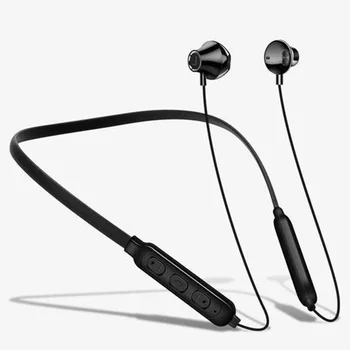 

Bluetooth 5.0 Wired Headphones Neck-mounted Wired Headphones with Magnetic Sports Headphones Dual Channel Headphones