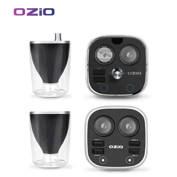 

Oshur cup type car charger one tow two car mobile phone filled with multi-function Bluetooth cigarette lighte