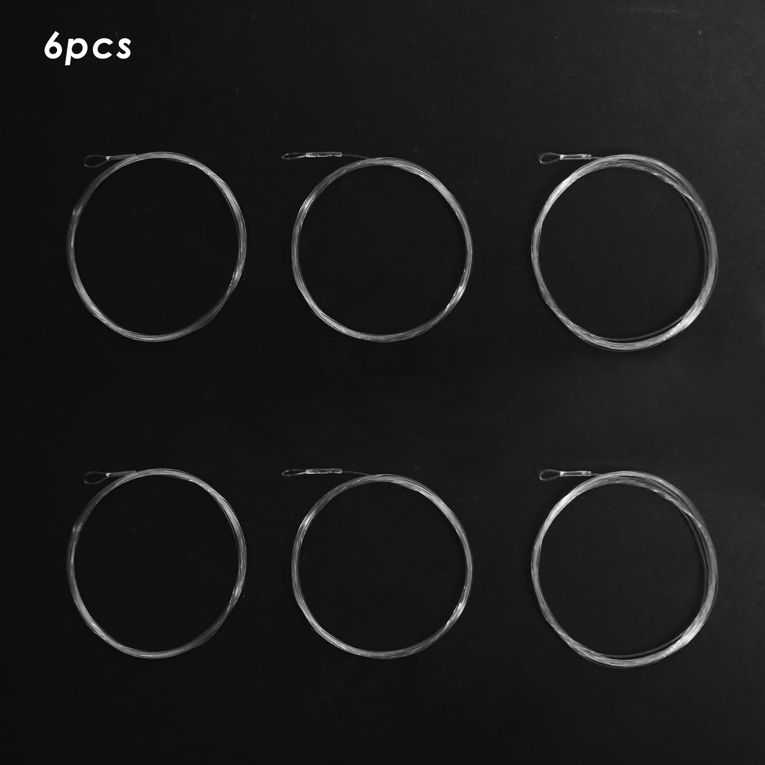 SF Welded Tapered Leader Fly Fishing with Loop Nylon 9/7.5ft Fishing Leader ( 6 PCS)