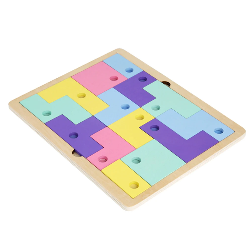 Детская деревянная обучающая игра головоломки волшебный Tangram детская