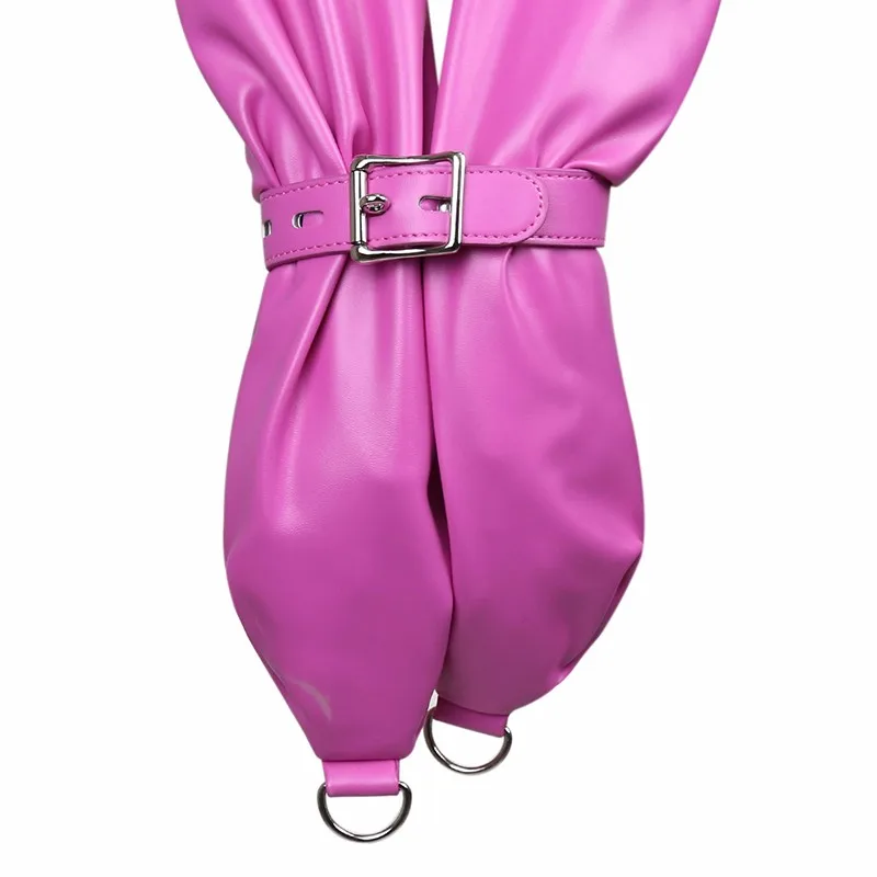 Leather Reverse Back Bondage Backpack 5