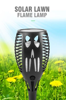 

12/33/51/72/96 Outdoor garden waterproof torch light IP65 waterproof dancing flame outdoor solar light LED solar flame light