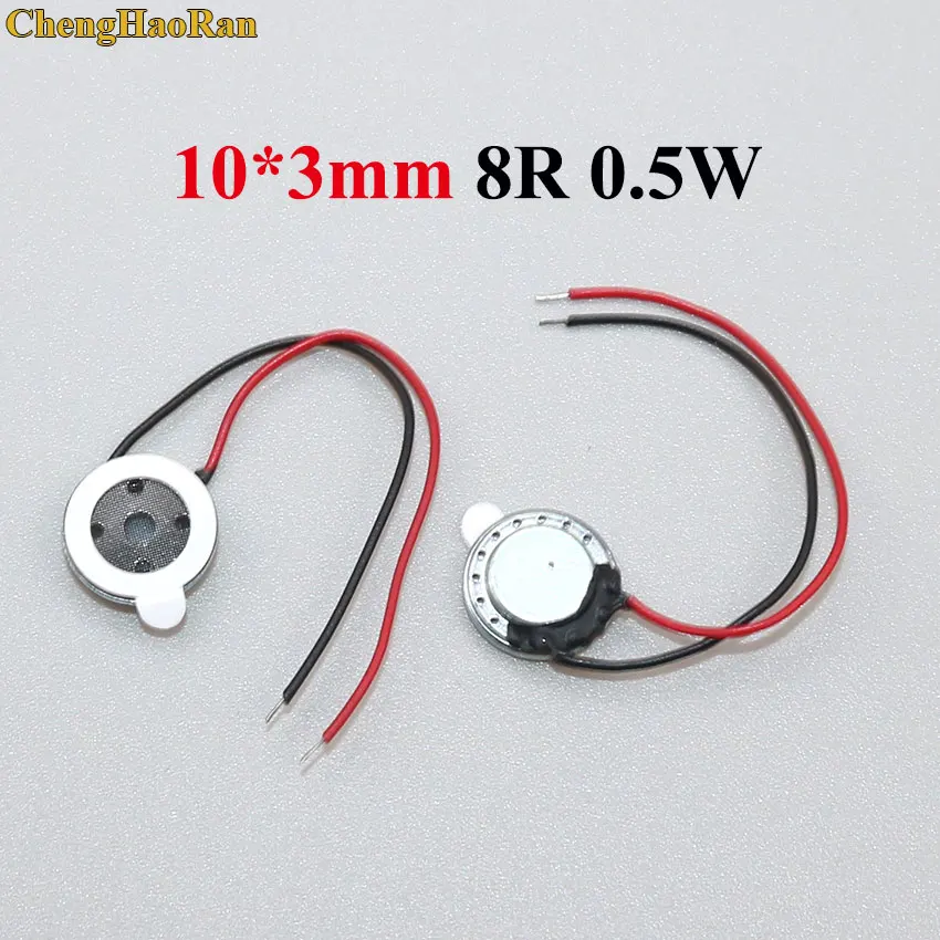 10mm 8R 0.5W ChengHaoRan 8 Ом 0,5 Вт звуковой громкоговоритель 8R 0,5 W 10 мм, 15 мм, 20 мм 23 мм 26 мм, 30 мм, 32 мм, 40 мм 50 мм громкий запасные части для динамиков - Цвет: 10mm 8R 0.5W