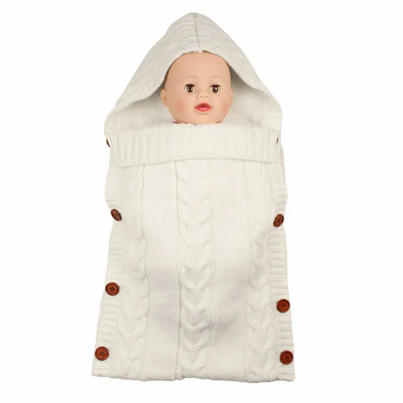 MOTOHOOD Velvet Baby Blankets Newborn stroller Swaddle Winter Fleece Baby Wrap Sleeping Bag For Infant Baby Quilt (3)