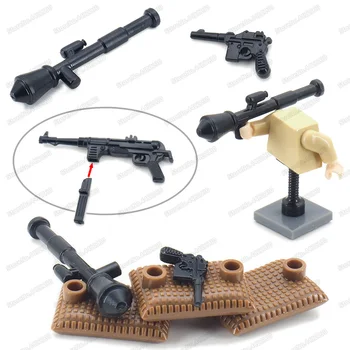 Assembly Military Figures MP40 Submachine Gun Army Arms Building Block Diy WW2 Battlefield Model Soldier Fighting Child Gift Toy 100pcs high soldier model military sandbox game plastic toy soldier army men figures for children s toy dolls gift