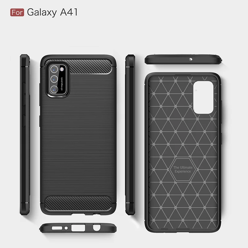 Мягкий Силиконовый ТПУ чехол для Samsung Galaxy A41 Ударопрочный силиконовый из