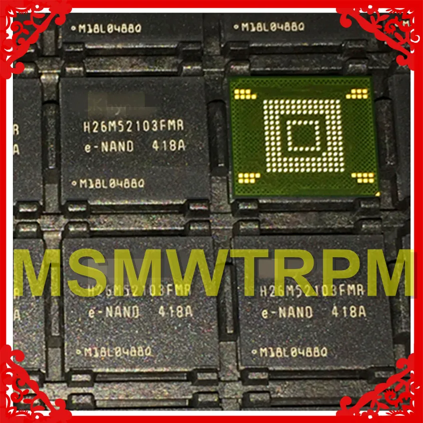 H26M52103FMR BGA153Ball EMMC 16GB Mobilephone Memory New original and Second hand font b Soldered b font