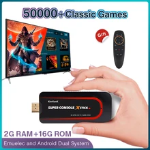 Tragbare Retro Handheld Konsole Super Konsole X Stick Für PSP/PS1/N64 Video Spiel Konsole Mit 50000 + spiele, 4K HD,WIFI Heraus, KODI