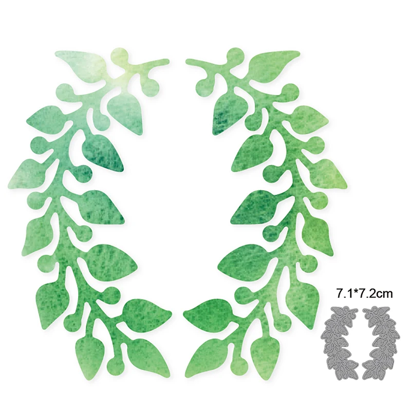 Металлические Вырубные штампы Leafy Berry вырезанная форма для скрапбукинга