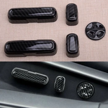 

CITALL 5PCS Carbon Fiber Style Seat Adjust Handle Button Cover Trim Fit for Honda Accord 2018-2020