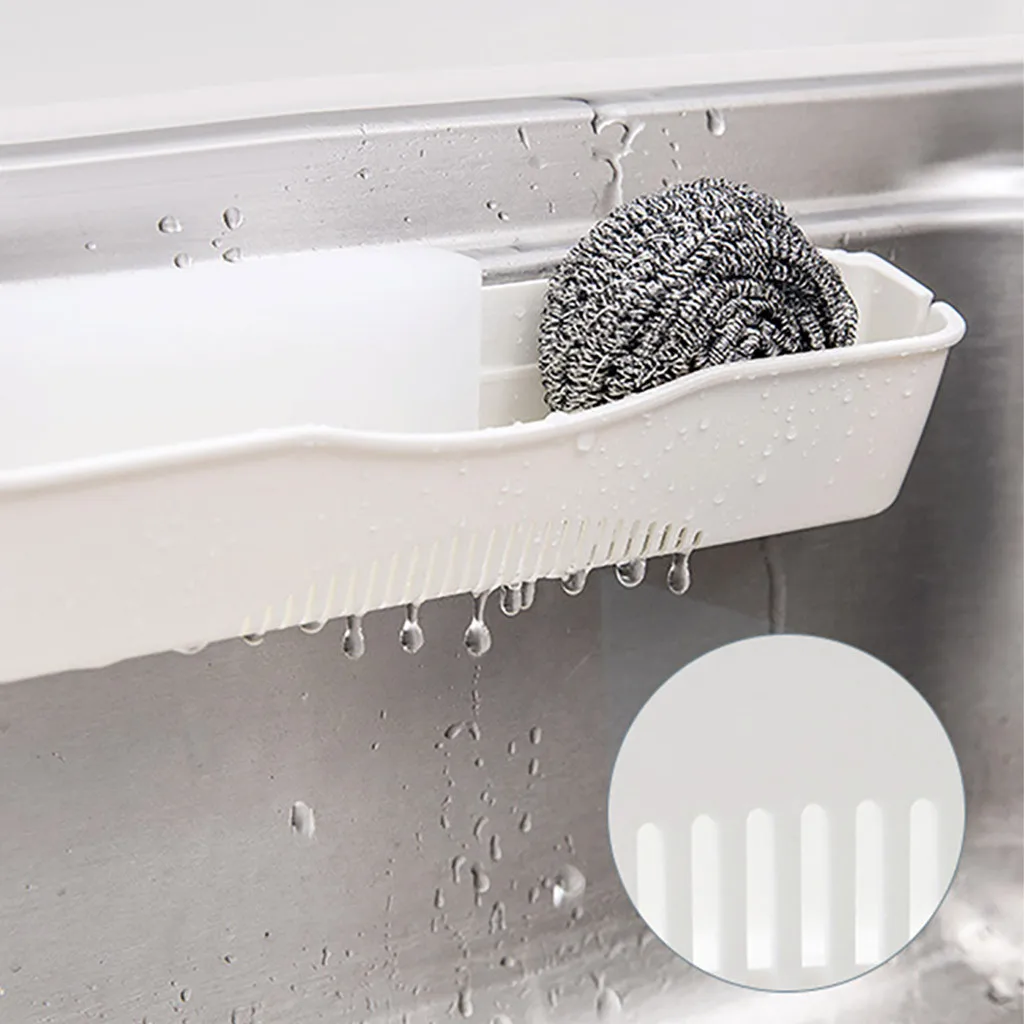 Wall Mounted Self Adhesive Storage Rack for Bedroom/Kitchen/Bathroom