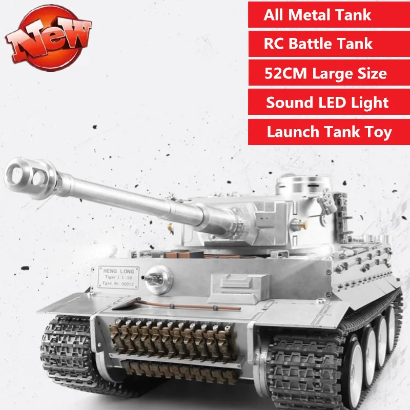 Профессиональный RC боевой танк, цельнометаллический, с высоким уровнем имитации тигра I Millity Tank со всеми металлическими звуковыми эффектами...