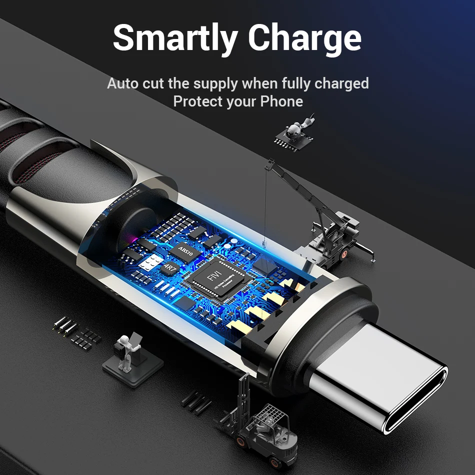 KSTUCNE usb type C кабель USB C кабель передачи данных для быстрой зарядки для samsung Galaxy S9 S8 Plus мобильный телефон зарядное устройство кабель для Xiaomi Mi 8