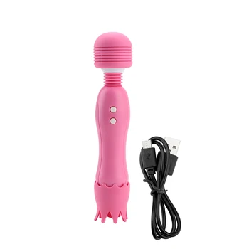 Tongue Licking Clit Nipple Vibrators G Spot Massager Clitoris Stimulator Sex Toys for Women Powerful Magic Wand AV Vibrator 3