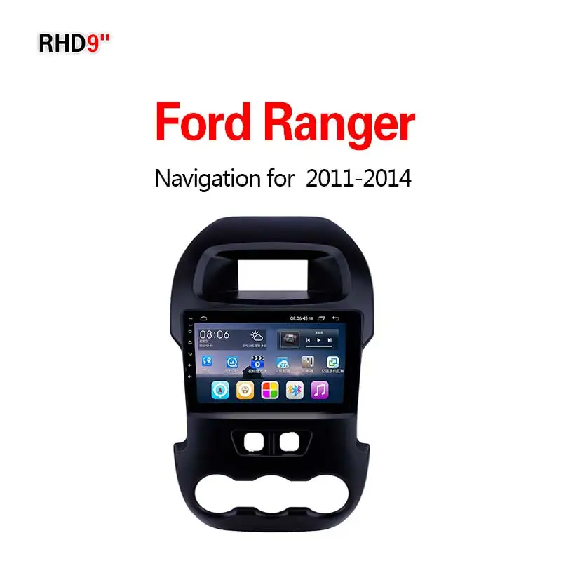 Lionet gps навигация для автомобиля Ford Ranger 2011- 9 дюймов RF1008X - Размер экрана, дюймов: 4G8core64G