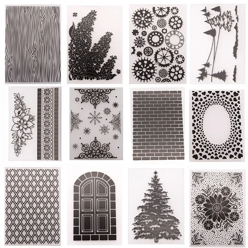 litty089 Fustelle per albero fai da te Scrapbook goffratura carta album Craft Punch Stencil stampo argento