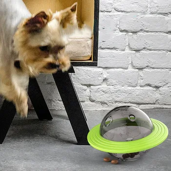 

Pet Dog Leakage Food Feeder Bite-resistant Interactive Puzzle Pet Molar Toys Disc Leaky Food Ball Treat Ball Toy
