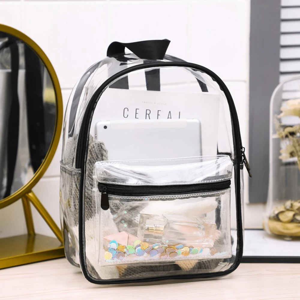 

Outdoor Waterproof Swimming Bag Transparent PVC Backpack Storage Bag Travel Sport Bags For Women 2019
