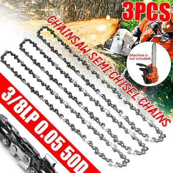 

3pcs Chainsaw Semi Chisel Chains 3/8LP 050 50DL for Stihl MS170 MS171 MS180 MS181 Chain Replacement